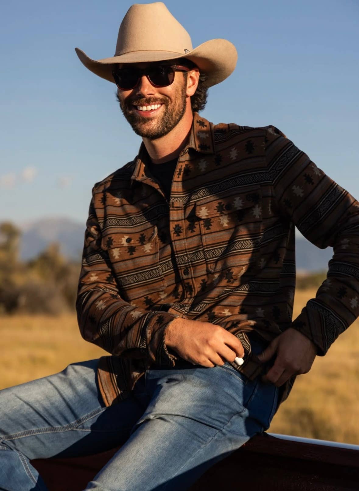 100% Wool Felt Western Cowboy Hat - Style Cattleman: White / SM