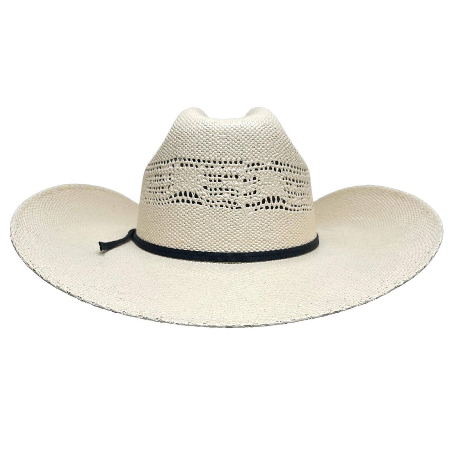 Bangora Straw Western Cowboy Hat - Style Bozeman: Cream / LG